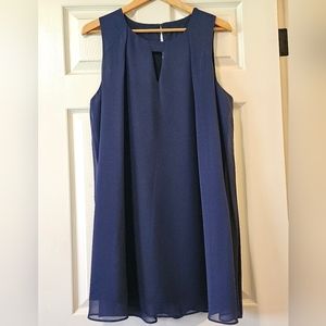 BCBGeneration Navy Blue Sleeveless Polyester Dress Size Large